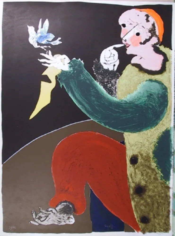 石版画 Ripolles - Arlequin