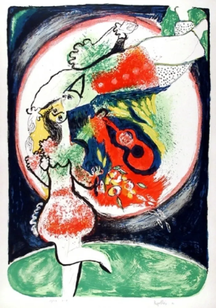 石版画 Ripolles - Couple