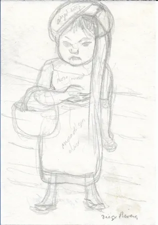 无技术 Rivera - Niña con cesta / Girl with Basket