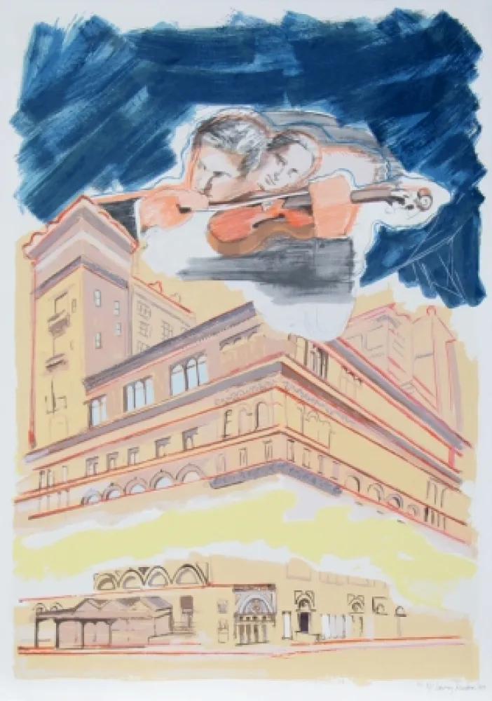 石版画 Rivers - Carnegie Hall