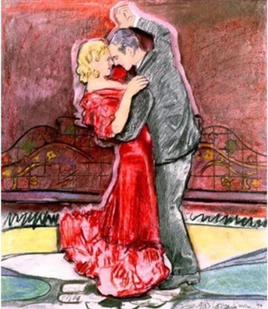 石版画 Rivers - Fred and Ginger