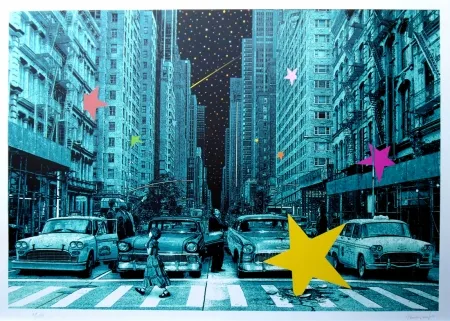 丝网印刷 Roamcouch - When you wish upon a star NYC (green edition)