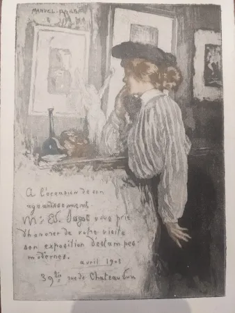 飞尘腐蚀法 Robbe - Untitled (Invitation to an exhibition)