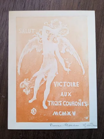 无技术 Roche - Salut victoire aux trois courones (greeting card for 1915)