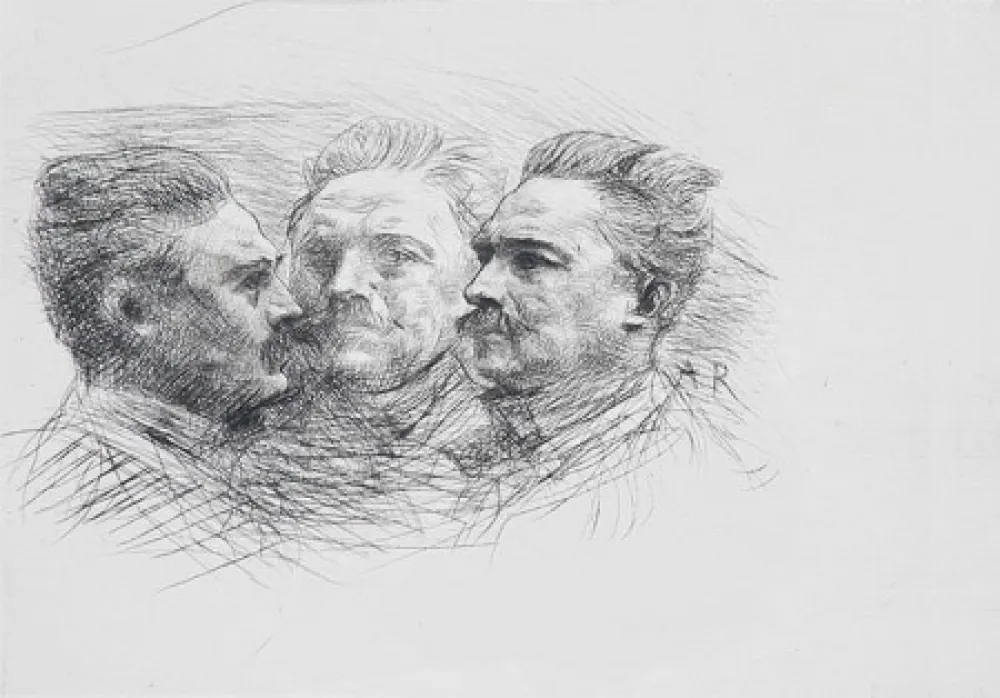 版画 Rodin - Henri Becque