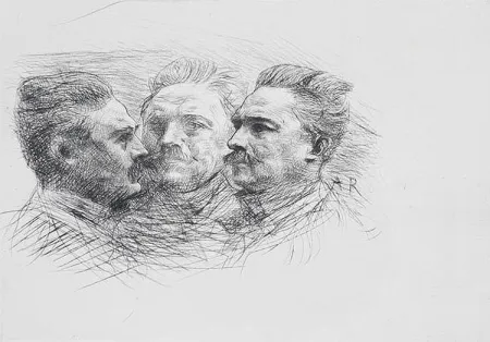 版画 Rodin - Henri Becque