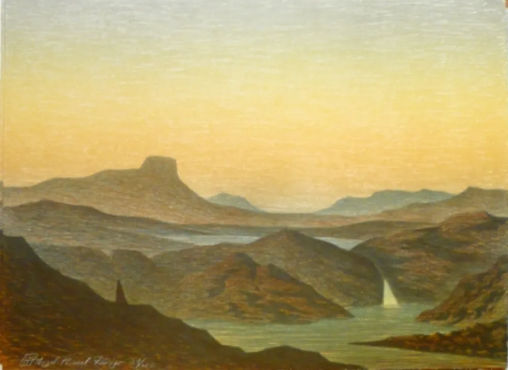 石版画 Rodrigo - E come la mia faccia si distese