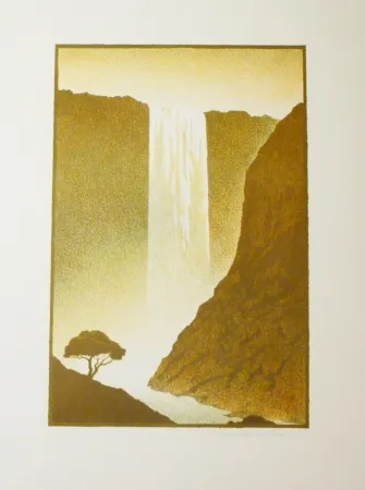 石版画 Rodrigo - Unicamente se oye el silecio