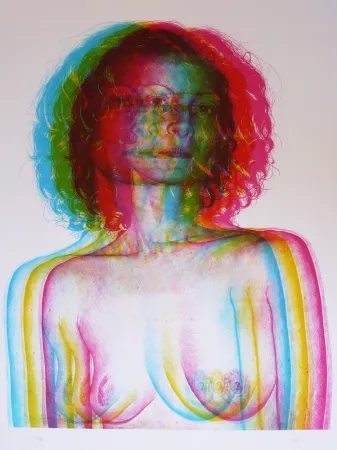 石版画 Rodriguez - White 1