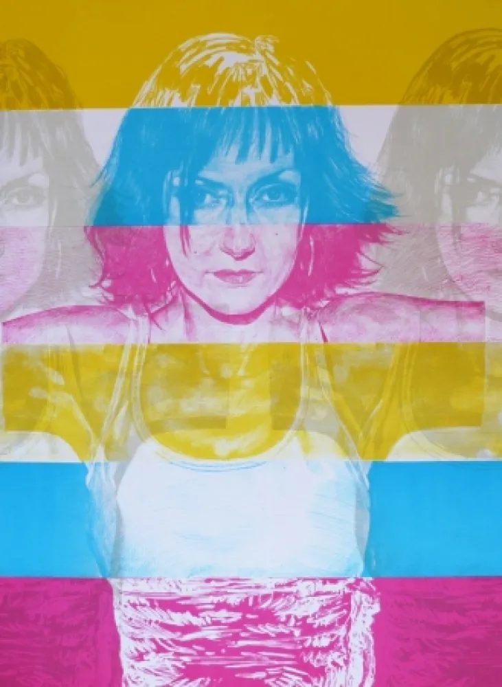 石版画 Rodriguez - White 5