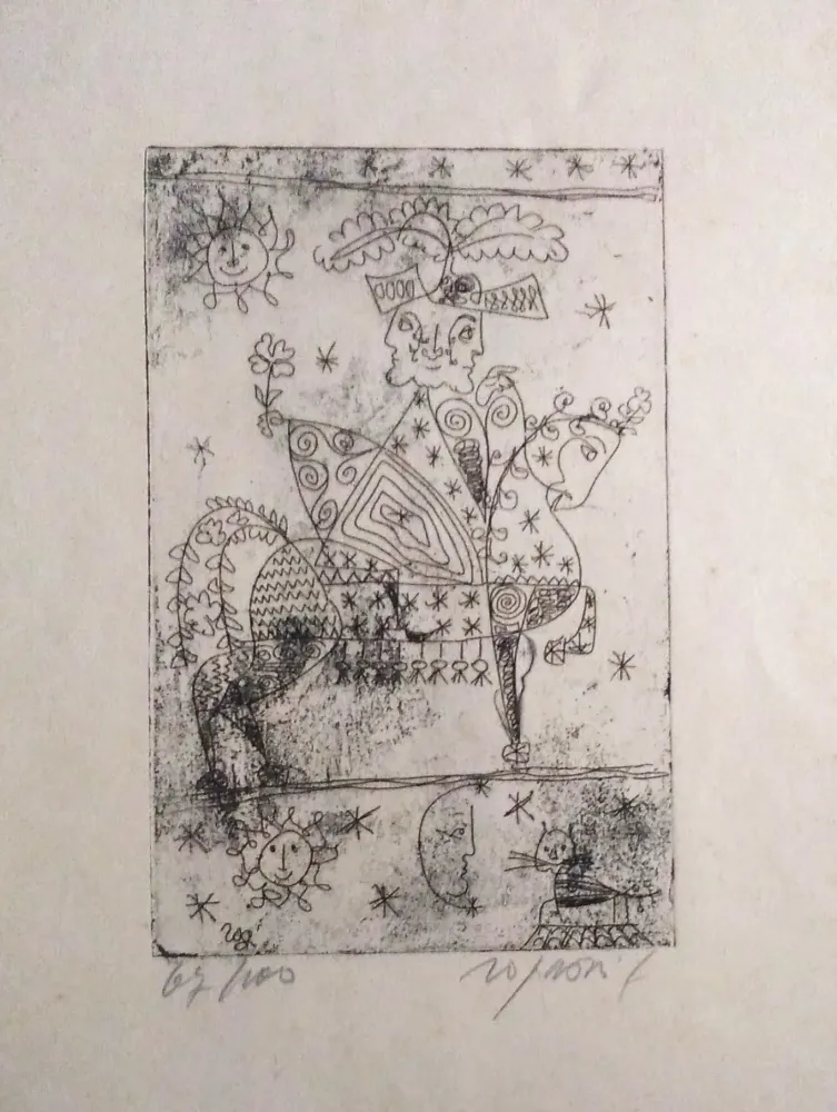 蚀刻飞尘法 Rognoni - Auguri di Natale 1960