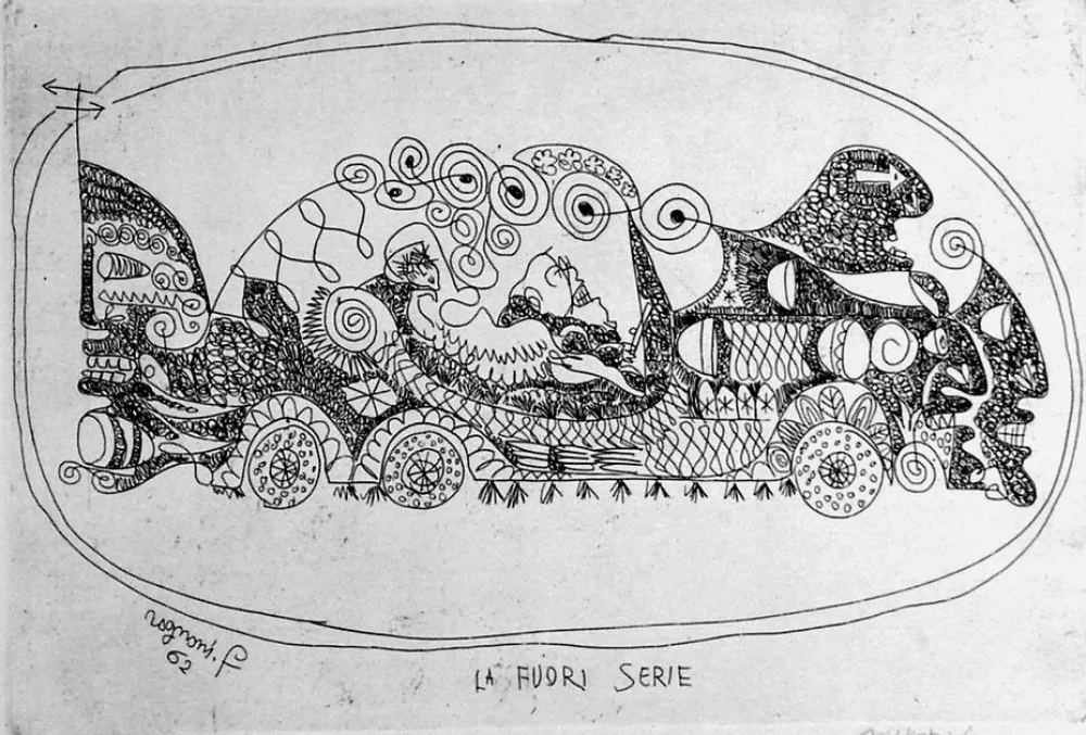 蚀刻版画 Rognoni - La fuoriserie