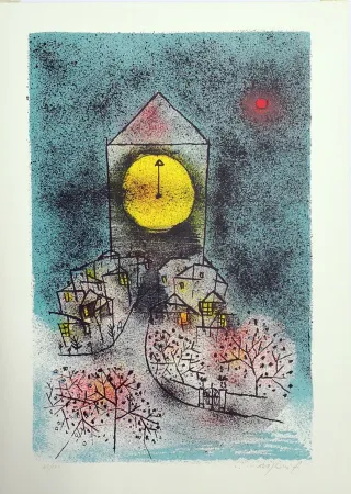 石版画 Rognoni - Notturno