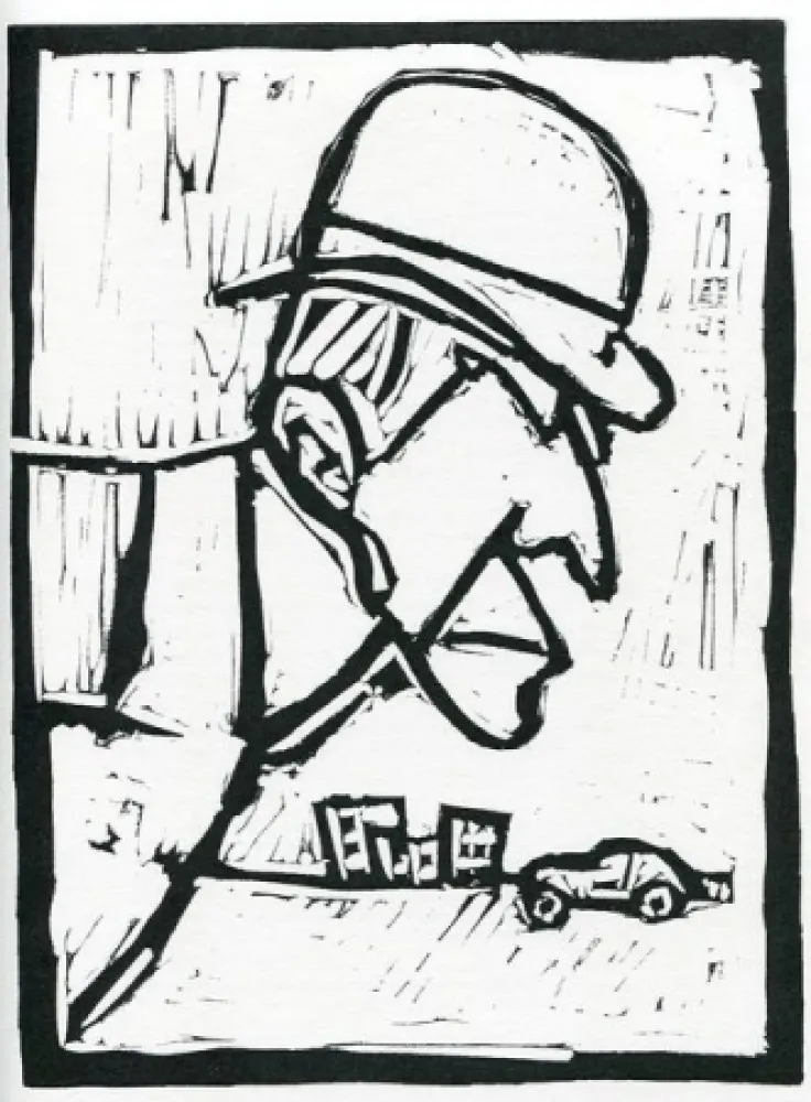 油毡版画 Rognoni - Senza titolo