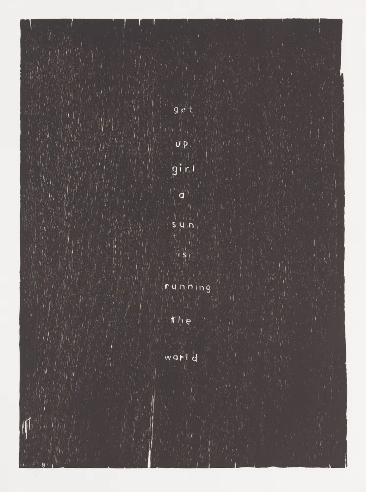 木刻 Rondinone - Get up girl a sun is running the world