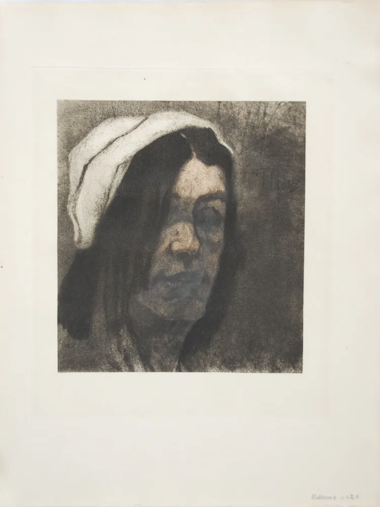 版画 Rops - La Marchande de Krekels