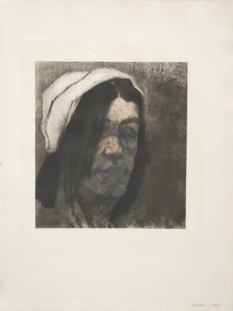 版画 Rops - La Marchande de Krekels