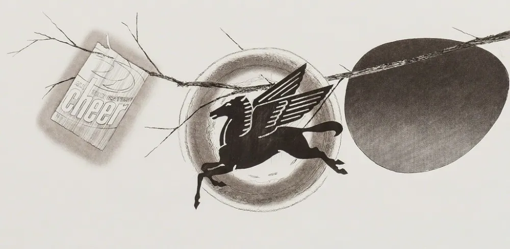 蚀刻飞尘法 Rosenquist - Spring cheer (second state)