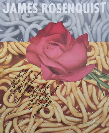 胶版印刷 Rosenquist -   “Une réalisation de Brydon Smith. La Galerie nationale du Canada du 24 jan vier au 25 février 1968 organized by Brydon Smith. The National Gallery of Canada 24 January – 25  February 1968“. 