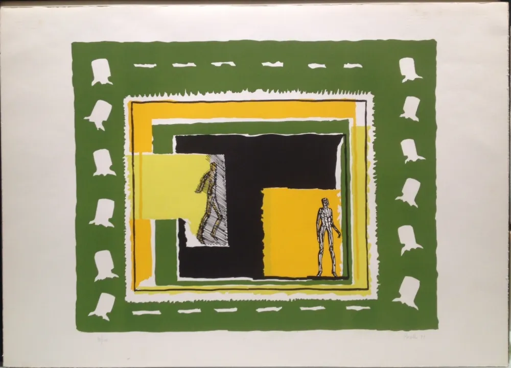 石版画 Rossello - Composizione