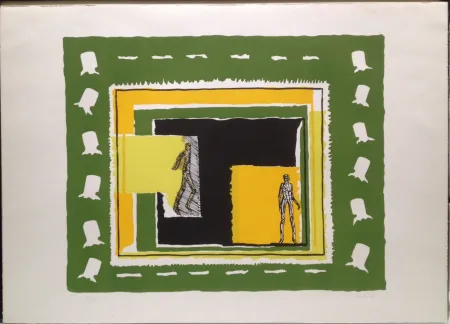 石版画 Rossello - Composizione