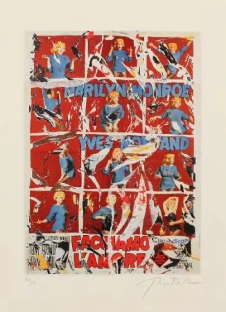 石版画 Rotella - MARILYN