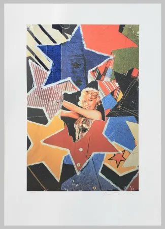 石版画 Rotella - Marylin Monroe