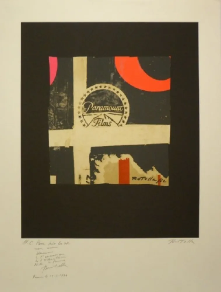 石版画 Rotella - Paramount Films