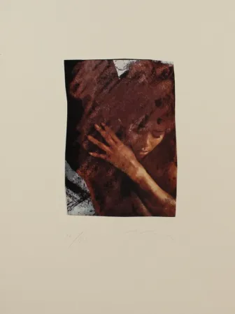 石版画 Rotella - SENZA TITOLO