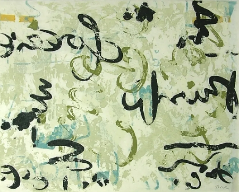 石版画 Rotella - Senza titolo