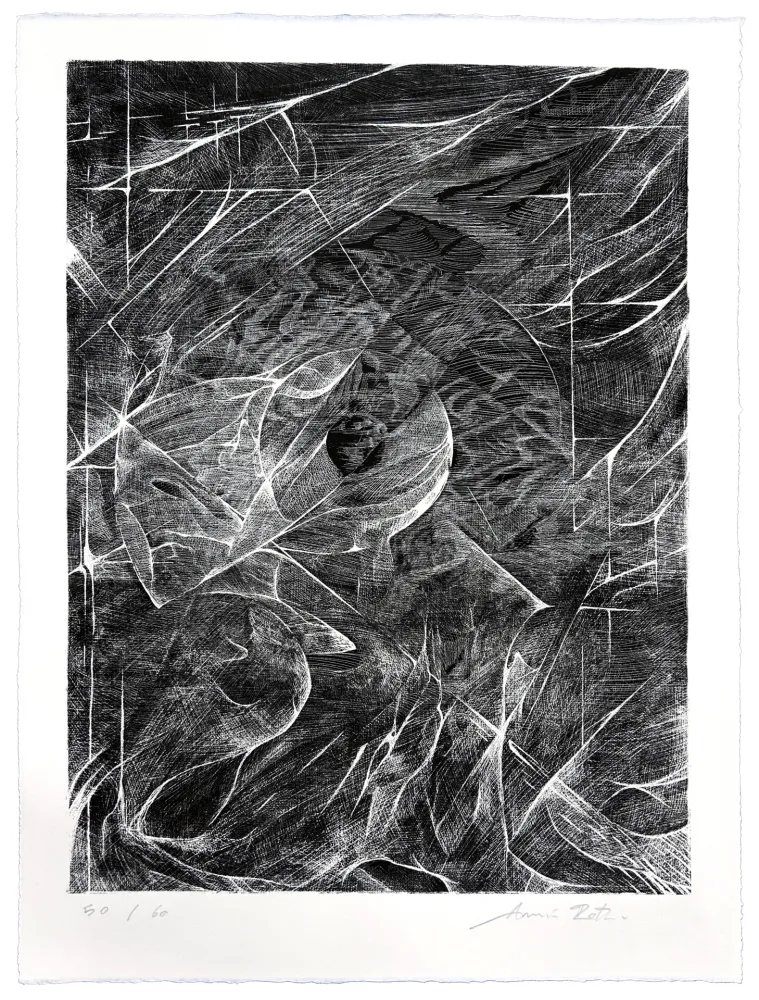石版画 Rôti - Soleil d'hiver