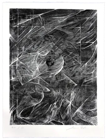 石版画 Rôti - Soleil d'hiver