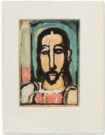 蚀刻飞尘法 Rouault - Christe de face