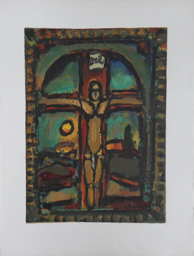 木刻 Rouault - Crucifixion