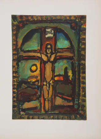 版画 Rouault - Crucifixion