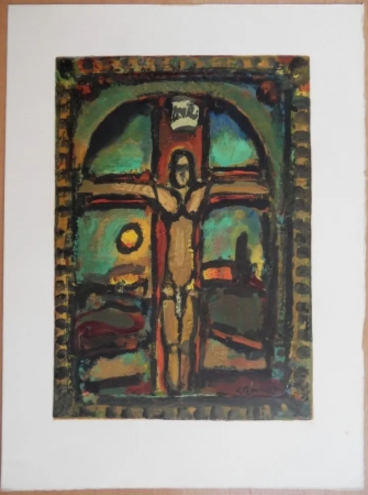 木刻 Rouault - Crucifixion