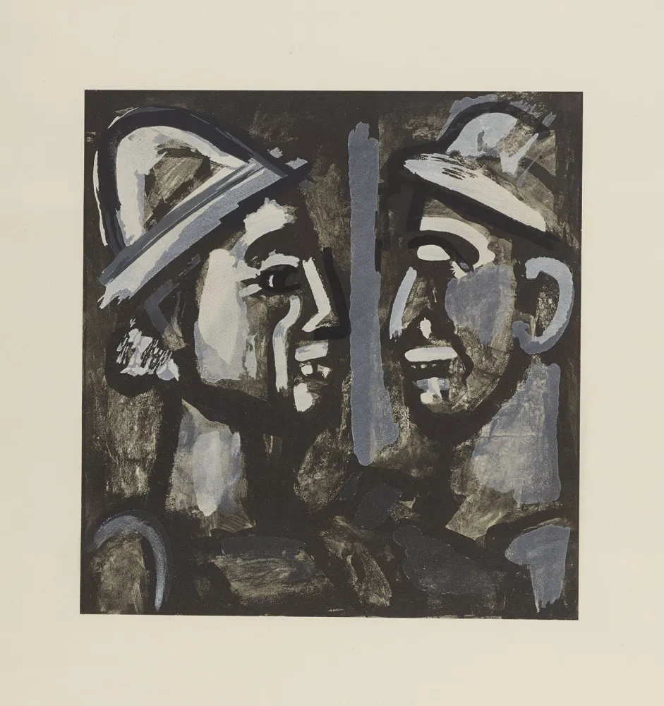 石版画 Rouault - FACE A FACE, 1933 