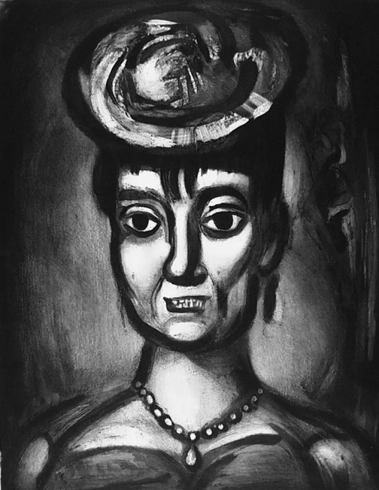 蚀刻飞尘法 Rouault - Femme affranchie è quatorze heures chante midi