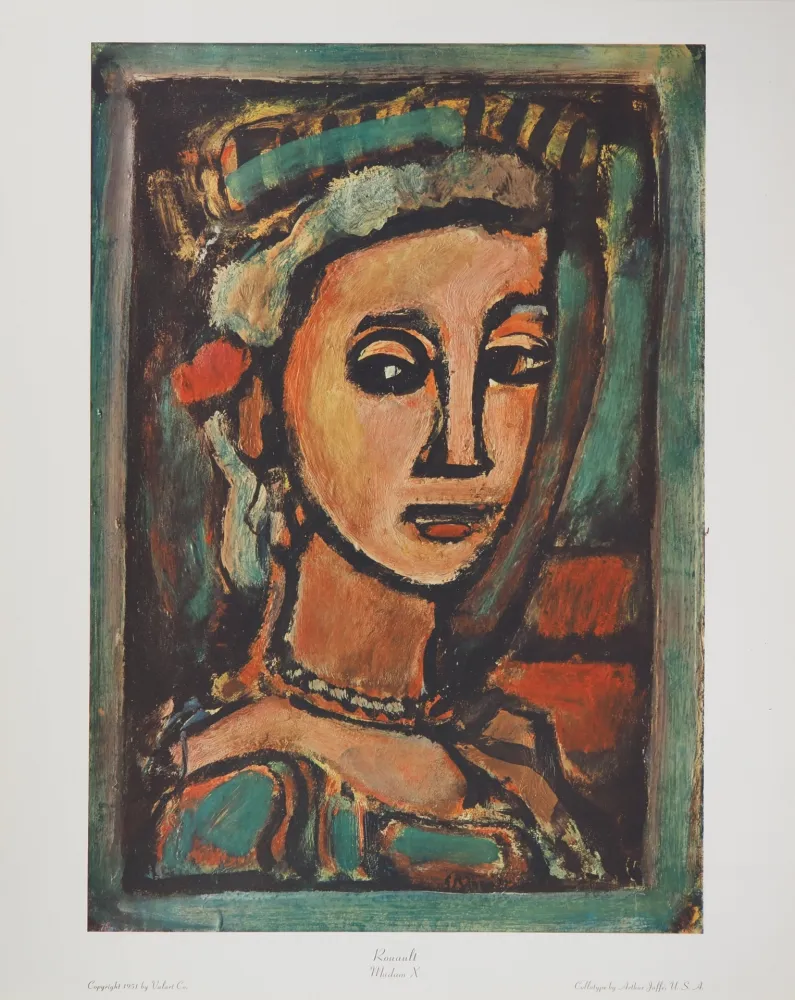 无技术 Rouault - Femme au collier de perles