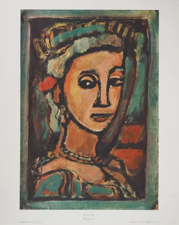 无技术 Rouault - Femme au collier de perles