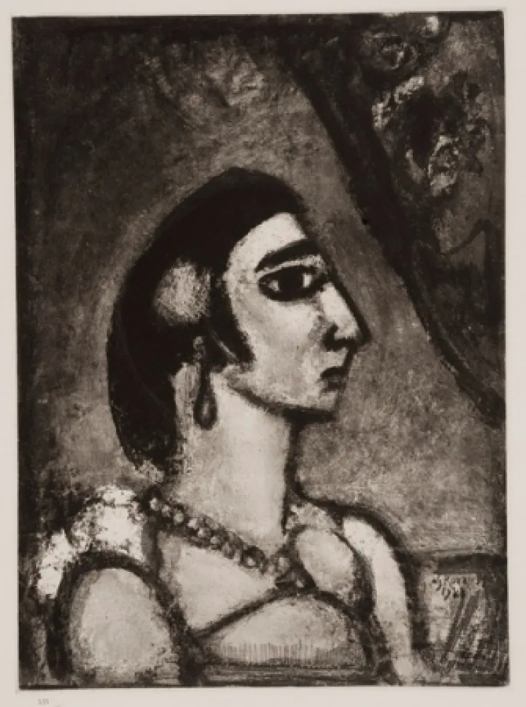 飞尘腐蚀法 Rouault - La Beautè
