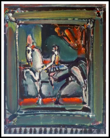 石版画 Rouault - L'écuyère