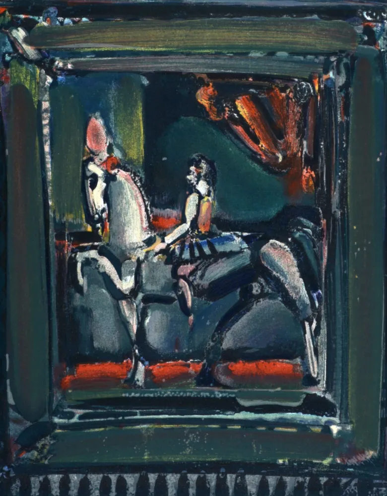 石版画 Rouault -  L'Écuyère (The Circus Rider), 1971