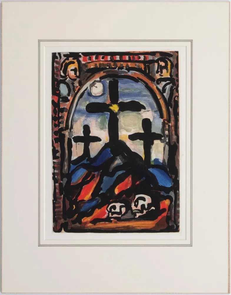 飞尘腐蚀法 Rouault - Les tres croix