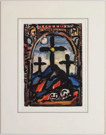 飞尘腐蚀法 Rouault - Les tres croix