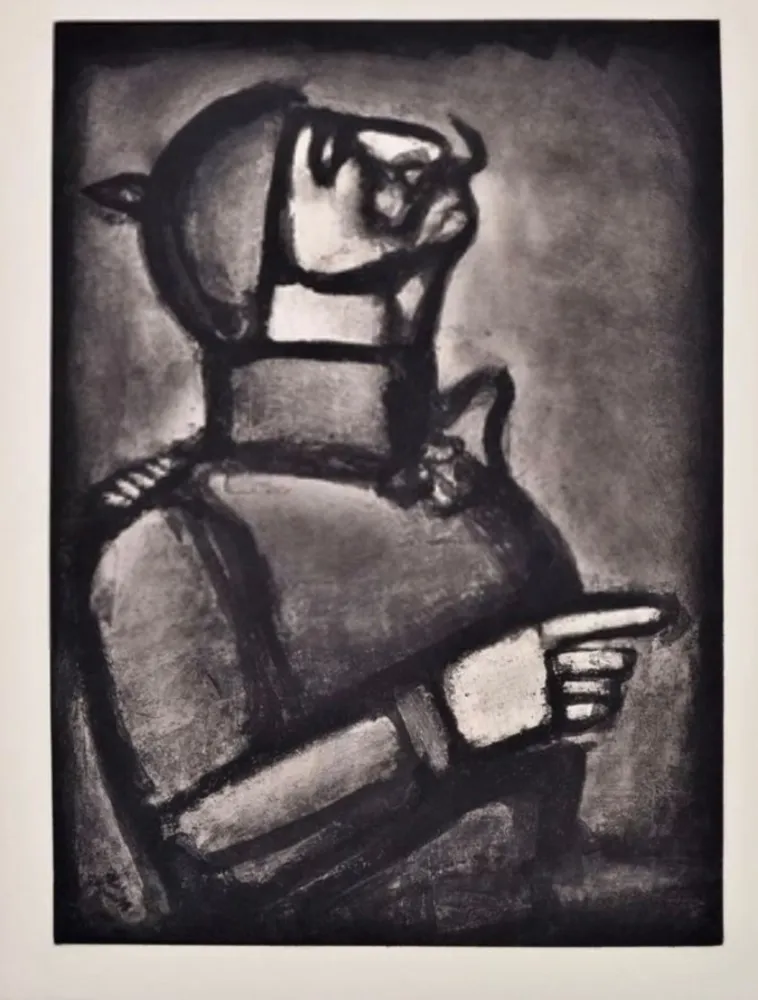 版画 Rouault - Miser W. 156