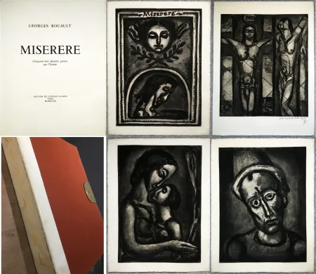 插图书 Rouault - MISERERE. 58 gravures. La suite complète de l'œuvre capitale de Rouault. Éditions de l’étoile filante, 1948