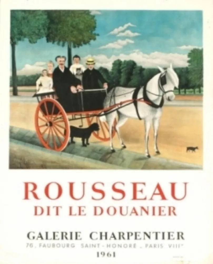 石版画 Rousseau - Exposition galerie charpentier