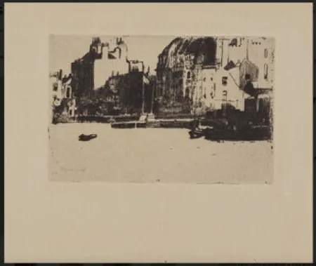 蚀刻版画 Roussel - Chelsea Palaces (black-and-white version)