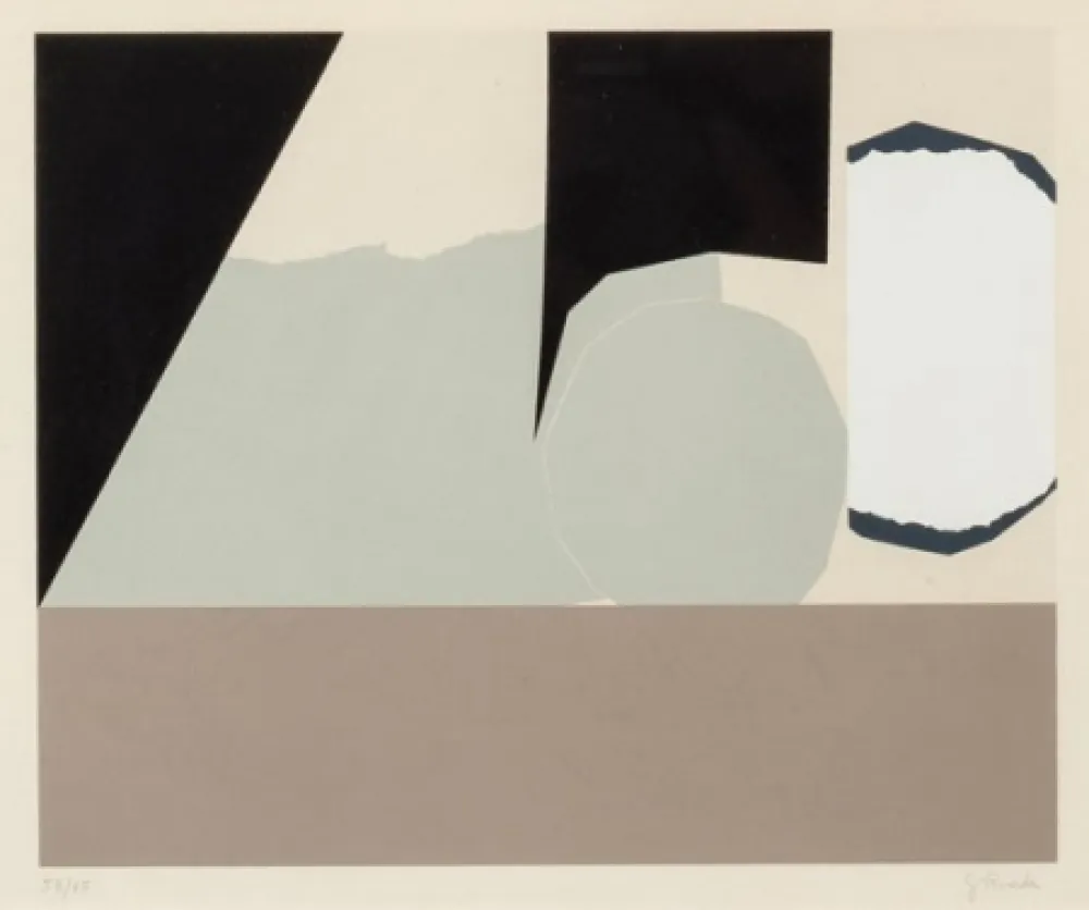 石版画 Rueda - Composición